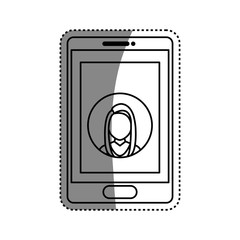 Mobile smartphone technology icon vector illustration graphic design