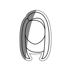 Woman faceless head icon vector illustration graphic design