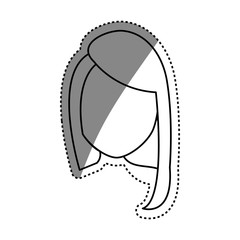 Woman faceless head icon vector illustration graphic design