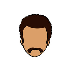 Man faceless head icon vector illustration graphic design
