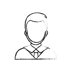 Businessman executive profile icon vector illustration graphic design