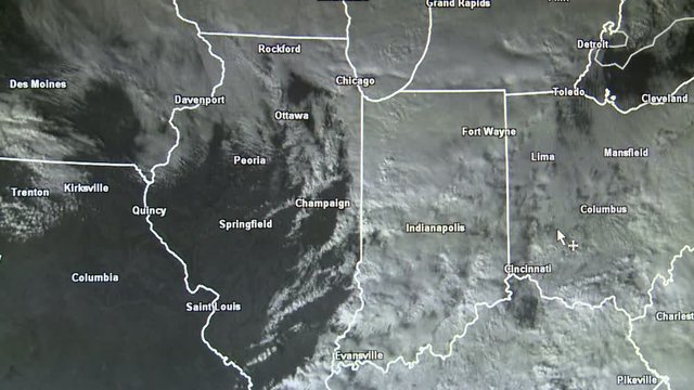 Severe Weather Clouds in Satellite Animation