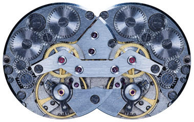 mix of old clockwork mechanical watches, high resolution and detail
