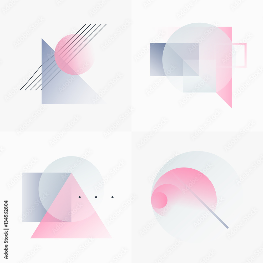 Poster gradient geometry forms 02