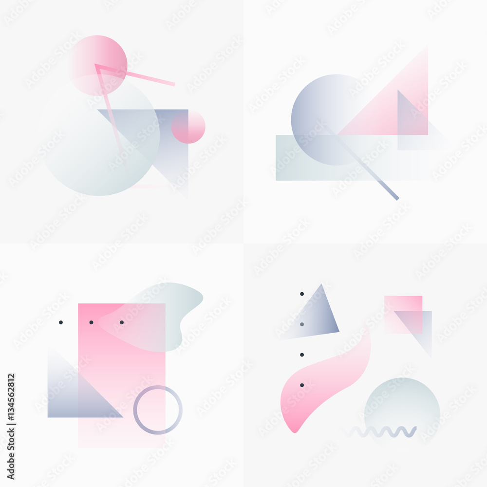 Poster gradient geometry forms 04