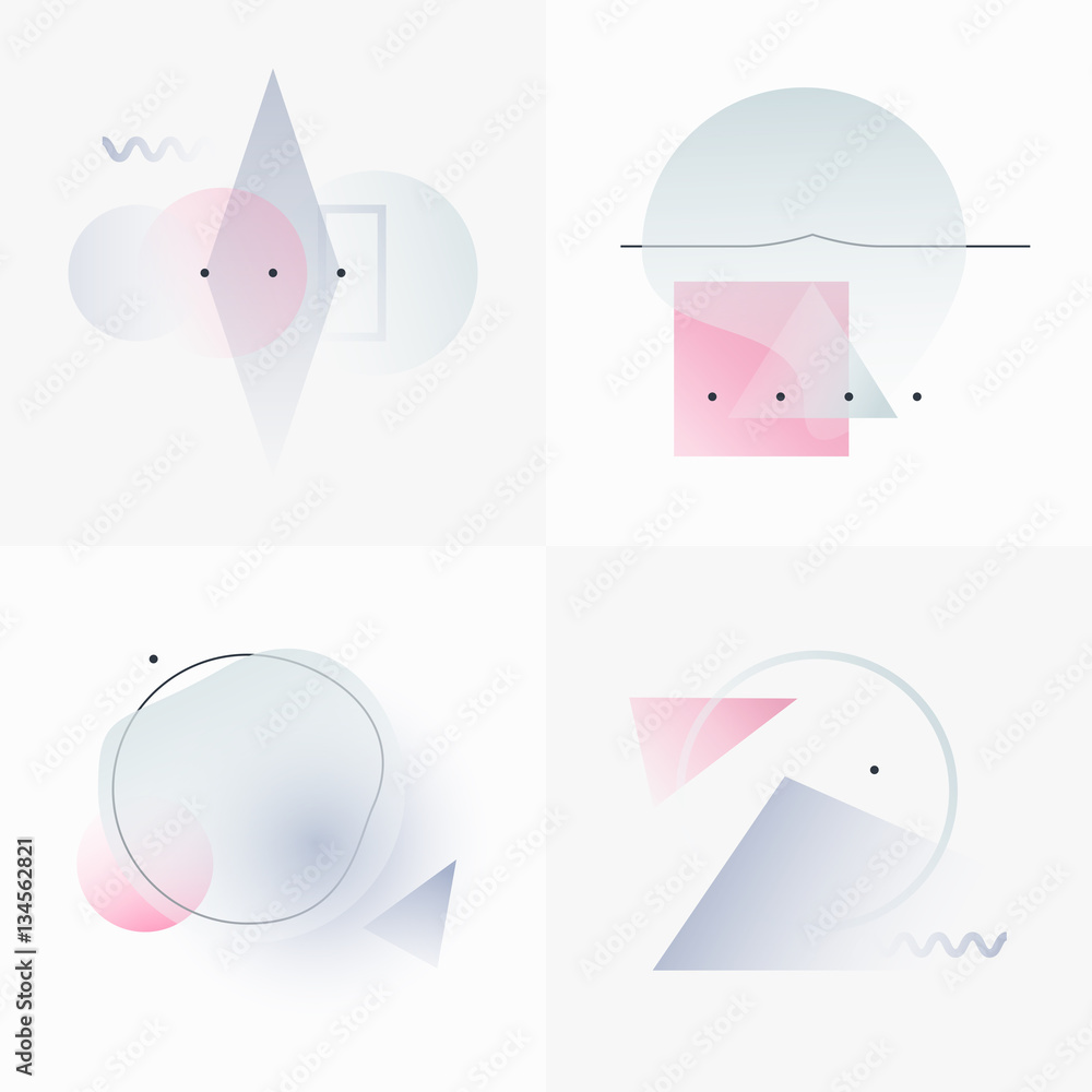Poster gradient geometry forms 03