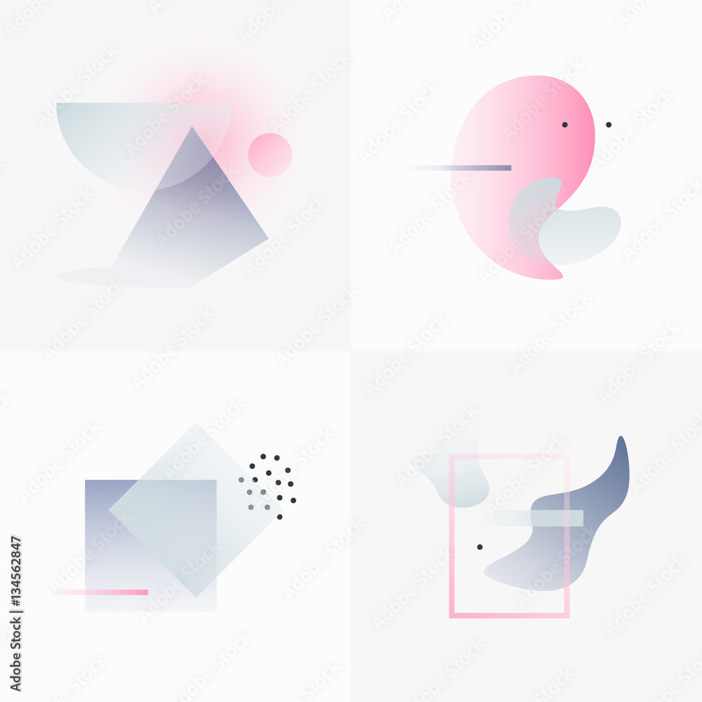 Poster gradient geometry forms 07