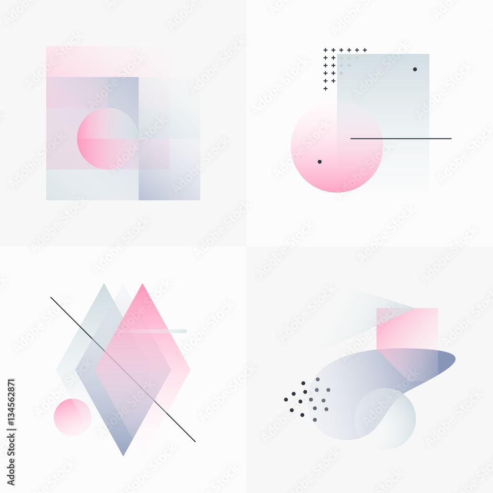 Poster gradient geometry forms 09
