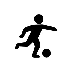 Fototapeta na wymiar football player icon illustration
