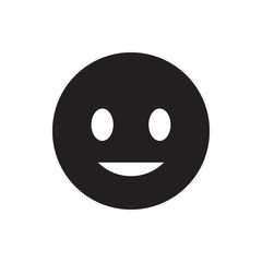 smiling emoticon icon illustration