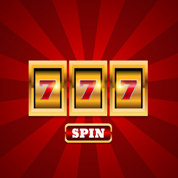 Gold Red slot machine background eps 10 vector.