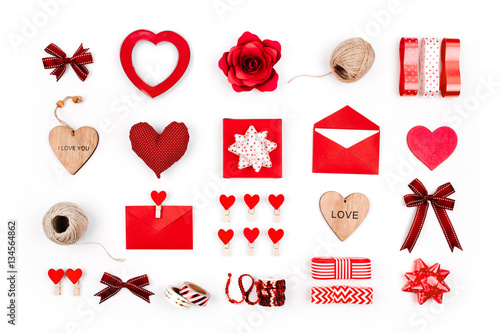 &quot;Love Collection. Valentine's day concept. Romantic red decoration