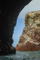 Ballestas rocks in Peru