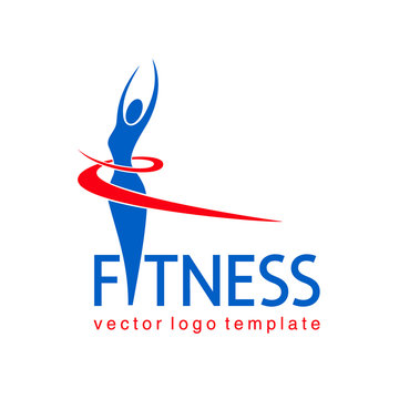Fitness vector logo design