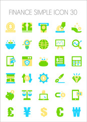 금융 아이콘 세트