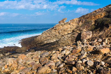 Cliffs of Jaizkibel, Guipuzcoa in Basque Country, Spain