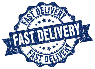 fast delivery stamp. sign. seal