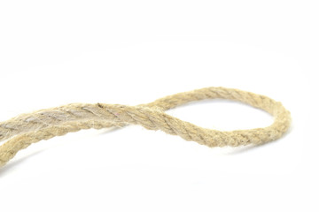 Rope on white