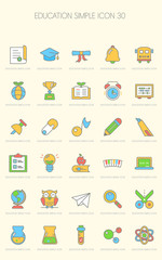 다양한 심플 아이콘 세트