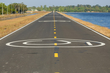 Fototapeta premium Heliport