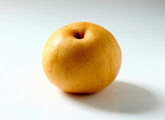 Chinese pear on white background