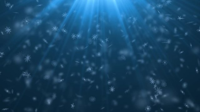 Hintergrund Schneeflocken fallen vom Himmel