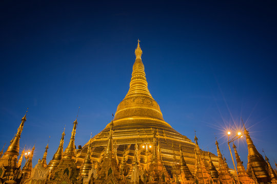 Shwedagon temple in Yangon