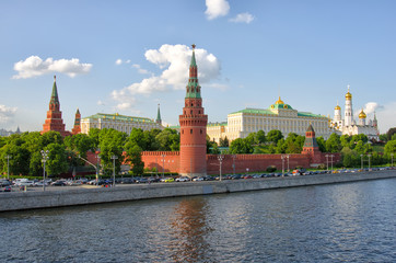 Obraz premium Moscow Kremlin and the waterfront. Moscow. Russia