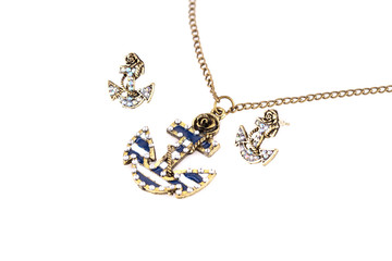 Necklace and earrings