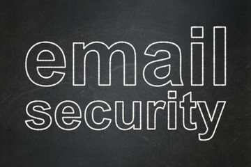 Fototapeta na wymiar Privacy concept: Email Security on chalkboard background