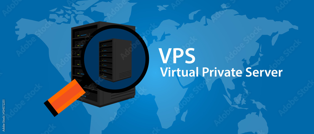Aufkleber vps virtual private server web hosting services infrasctructure technology