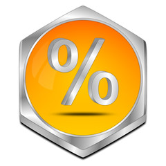 Discount button - 3D illustration