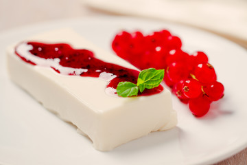 Panna Cotta with fresh berries