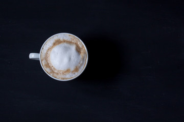 A cup of coffee,latte