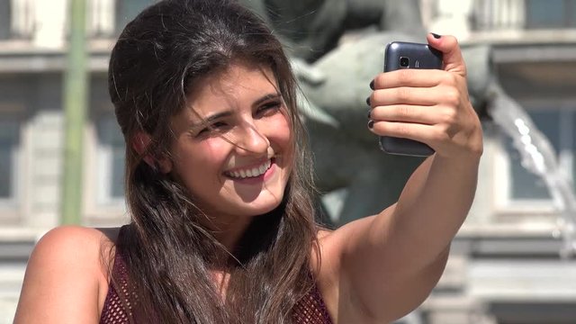Pretty Woman Taking Selfy