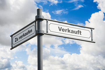 Fototapeta premium Schild 162 - Verkauft