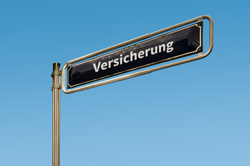 Fototapeta premium Schild 64 - Versicherung