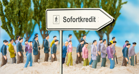 Obraz premium Schild 179 - Sofortkredit