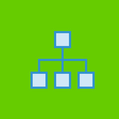 organization icon flat disign