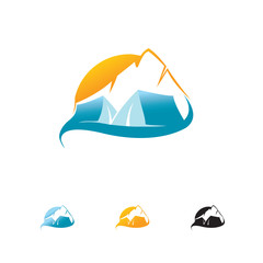 mountain outdoor camp logo