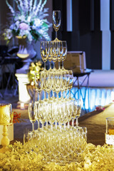 Champagne tower