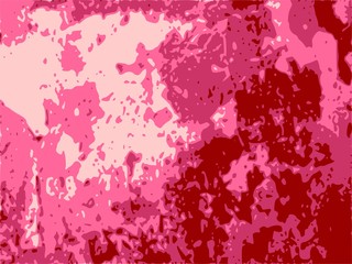 Relief stone surface texture. Old concrete wall. Magenta paint colored image. Grunge distress texture.Vector template.