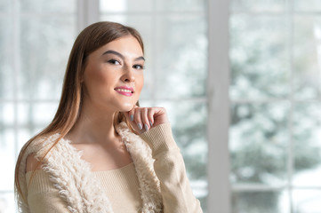 Smiling young woman