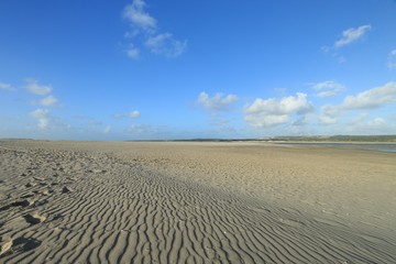Fototapeta na wymiar beach of the Touquet, côte d'Opale, pas de Calais , Hauts de France , France 