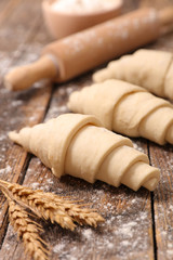 raw croissant