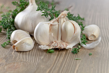 garlic and  thyme