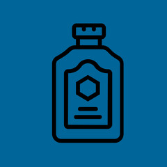water bottle icon flat disign