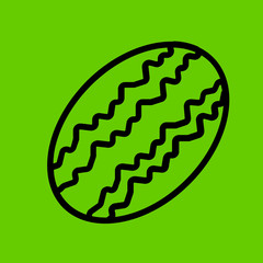watermelon icon flat disign