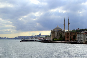Istanbul, Turkey. The view on the Bosphorus and the city.