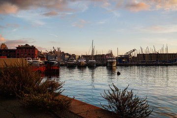 Fototapeta premium Hafen von Genua